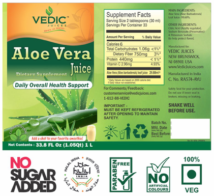 
                  
                    Load image into Gallery viewer, Vedic Aloe Vera Juice
                  
                