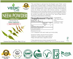 
                  
                    Load image into Gallery viewer, Vedic Neem Powder
                  
                