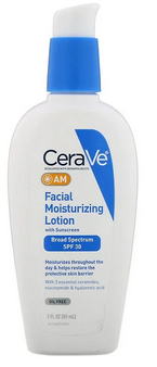CeraVe Am Moisturizing Sun Protection Factor Face Lotion