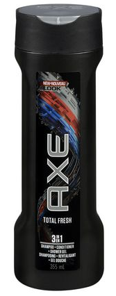 Axe Shampoo + Conditioner + Body Wash 3In1 Total Fresh