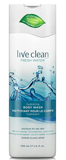 Live Clean Body Wash Moisturizer Fresh Water